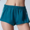 Pyjama Pants & Shorts | Luxury French Lingerie>Simone Pérèle Satin Secrets Short Cyan Blue