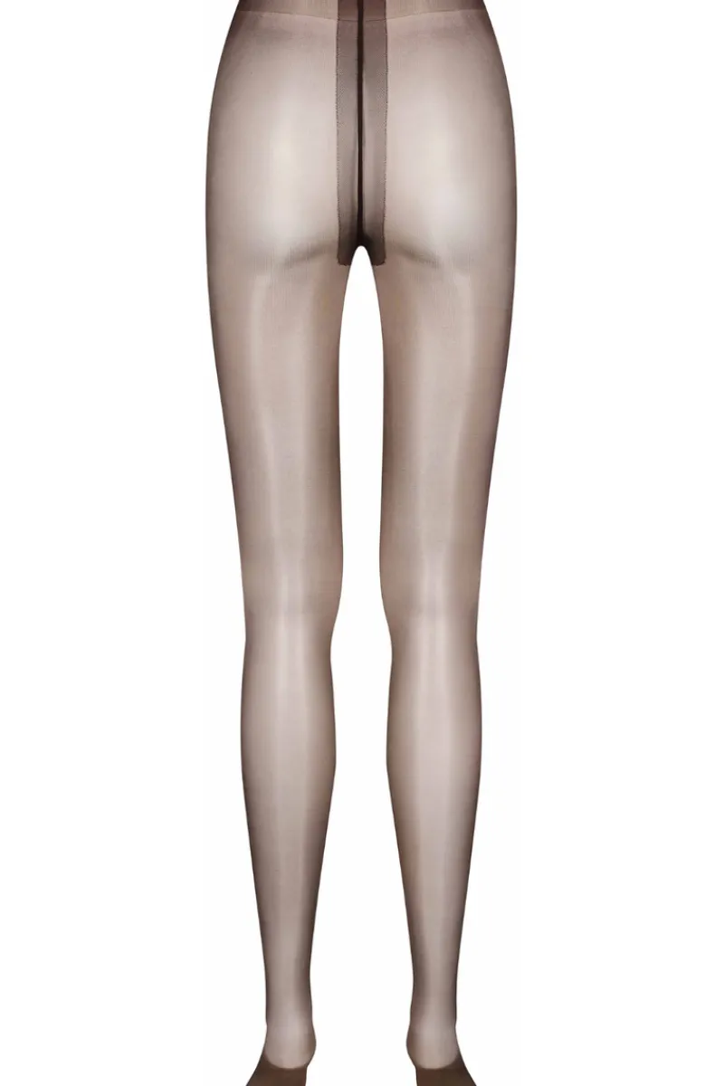 £30 And Under | Sexy Lingerie>Maison Close Satin Tights 10 Denier Brown