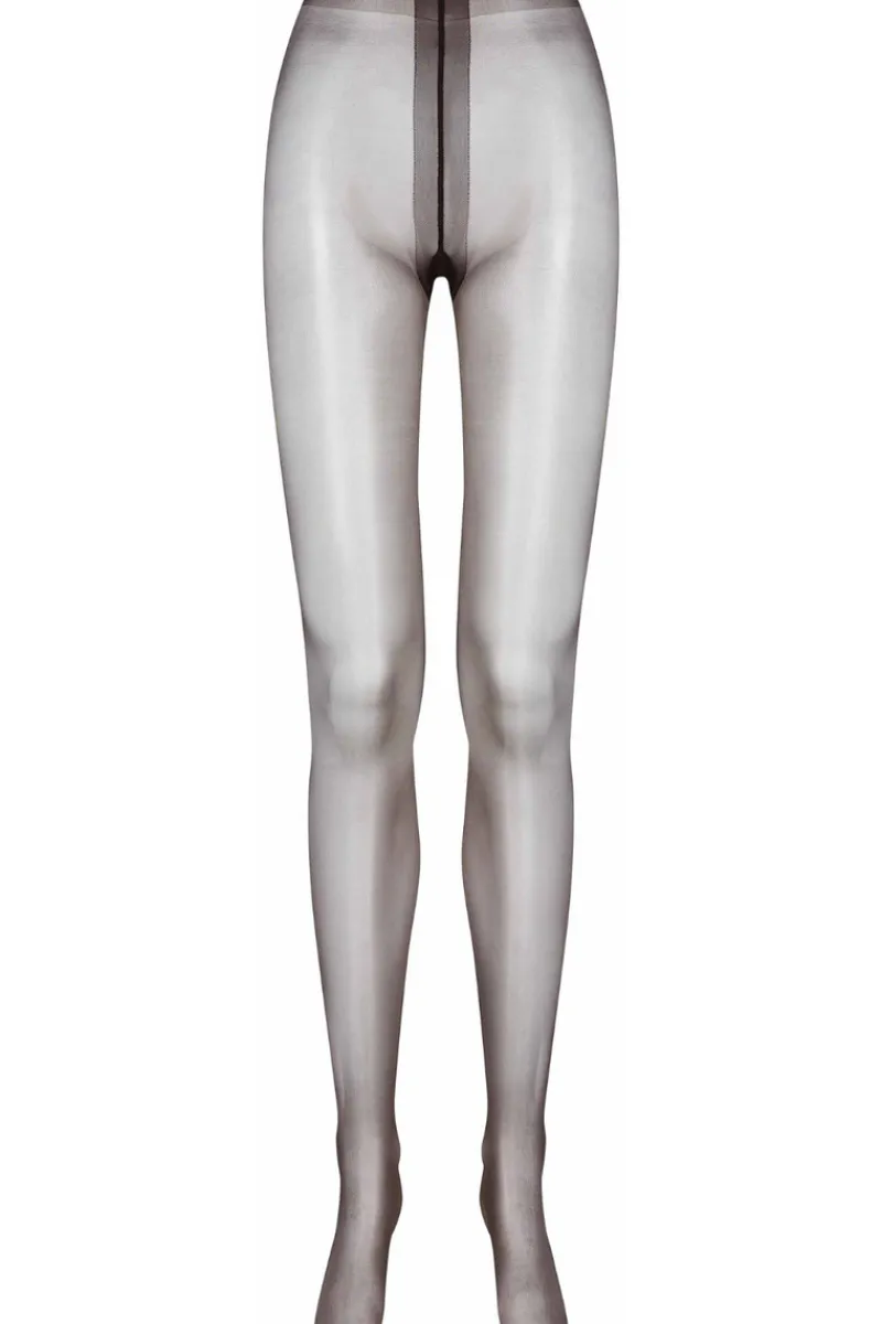 £30 And Under | Sexy Lingerie>Maison Close Satin Tights Smoky 10 Denier