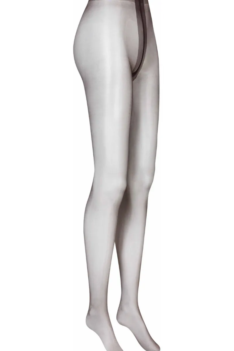£30 And Under | Sexy Lingerie>Maison Close Satin Tights Smoky 10 Denier