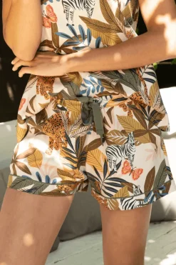 Pyjama Pants & Shorts | £30 And Under>Cyberjammies Savannah Safari Print Shorts Multi