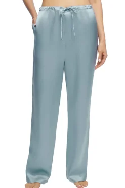 Silk Nightwear | Pyjama Pants & Shorts>Sainted Sisters Scarlett Silk Pants DuckEggBlue