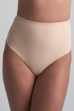 £30 And Under | Bridal & Honeymoon Lingerie>Bye Bra Sculpting Mid Waist Thong Beige