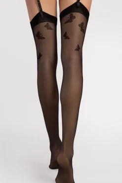 Sheer Stockings | £30 And Under>FiORE Sensual Farfalle Stockings 20 Denier
