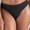 £30 And Under | Thongs & G-strings>Nudea Sheer Deco Thong in Black