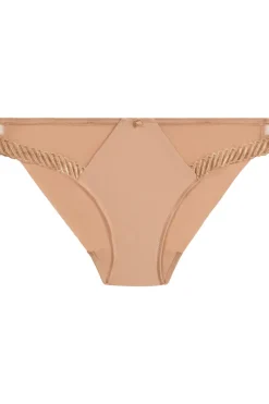 Sexy Lingerie | Luxury French Lingerie>Aubade Sheer Emotion Brazilian Brief SheerEmotionSand