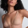 Sexy Lingerie | Luxury French Lingerie>Aubade Sheer Emotion Wireless Triangle Bra SheerEmotionSand