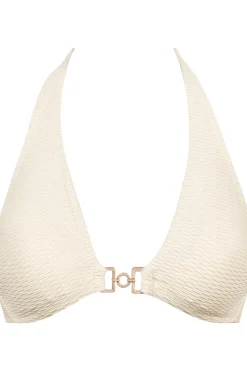 Sexy Lingerie | Luxury French Lingerie>Aubade Shimmering Waters Triangle Bikini Top GoldenWhite