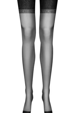 Nylon Stockings | Seamed Stockings>Maison Close Signature Back Seamed Nylon Stockings 15 Denier Black