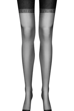 Nylon Stockings | Black Stockings>Maison Close Signature Nylon Stockings 15 Denier Black