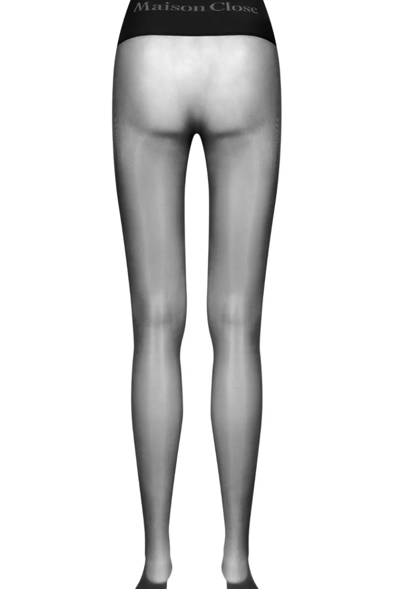 Black Tights | Sexy Lingerie>Maison Close Signature Seamless Tights 20 Denier Black