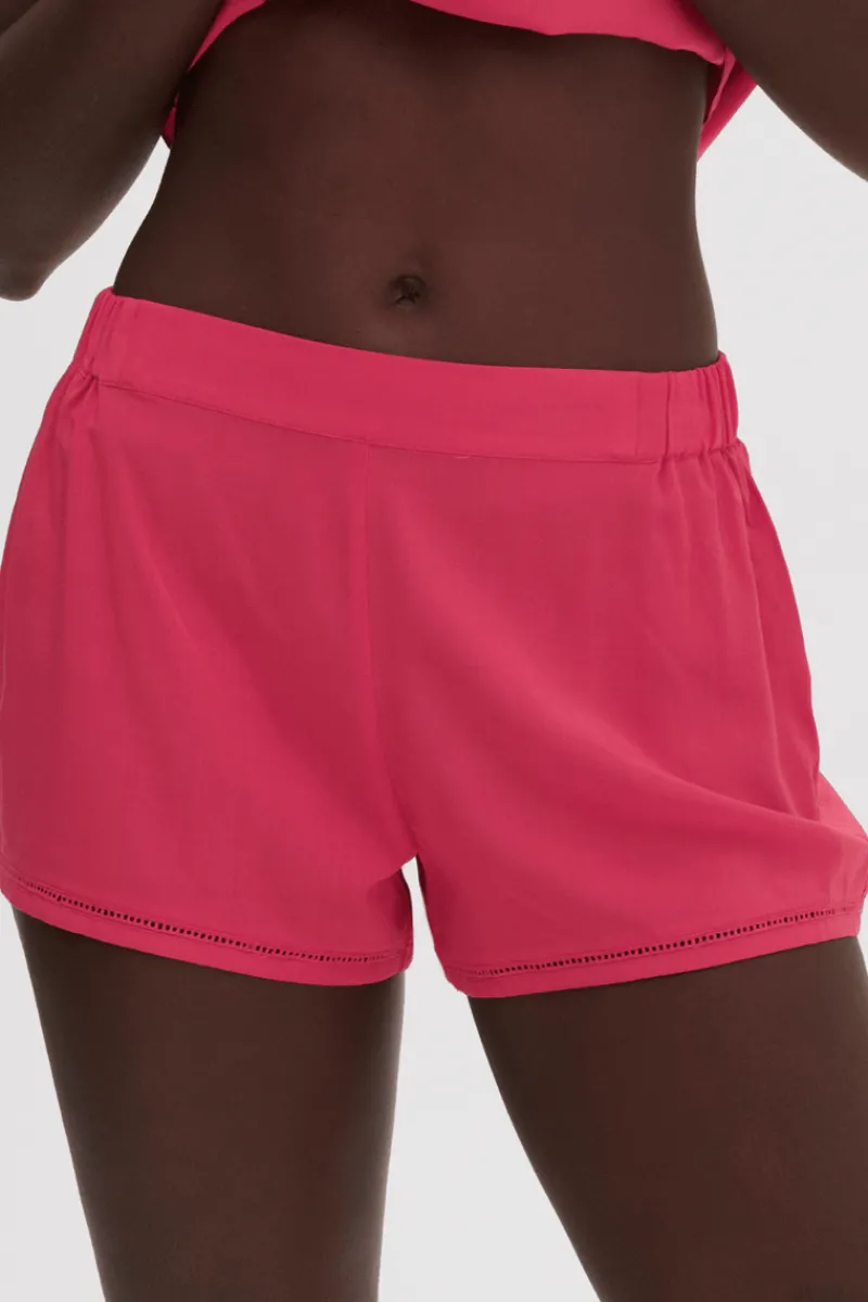 Pyjama Pants & Shorts | Luxury French Lingerie>Simone Pérèle Songe Short PitayaPink