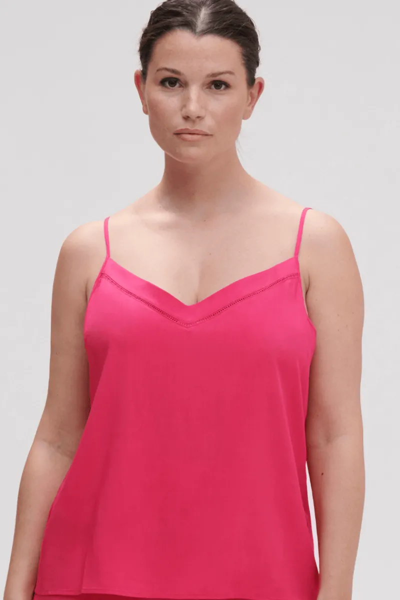 Pyjama Tops | Luxury French Lingerie>Simone Pérèle Songe Top PitayaPink