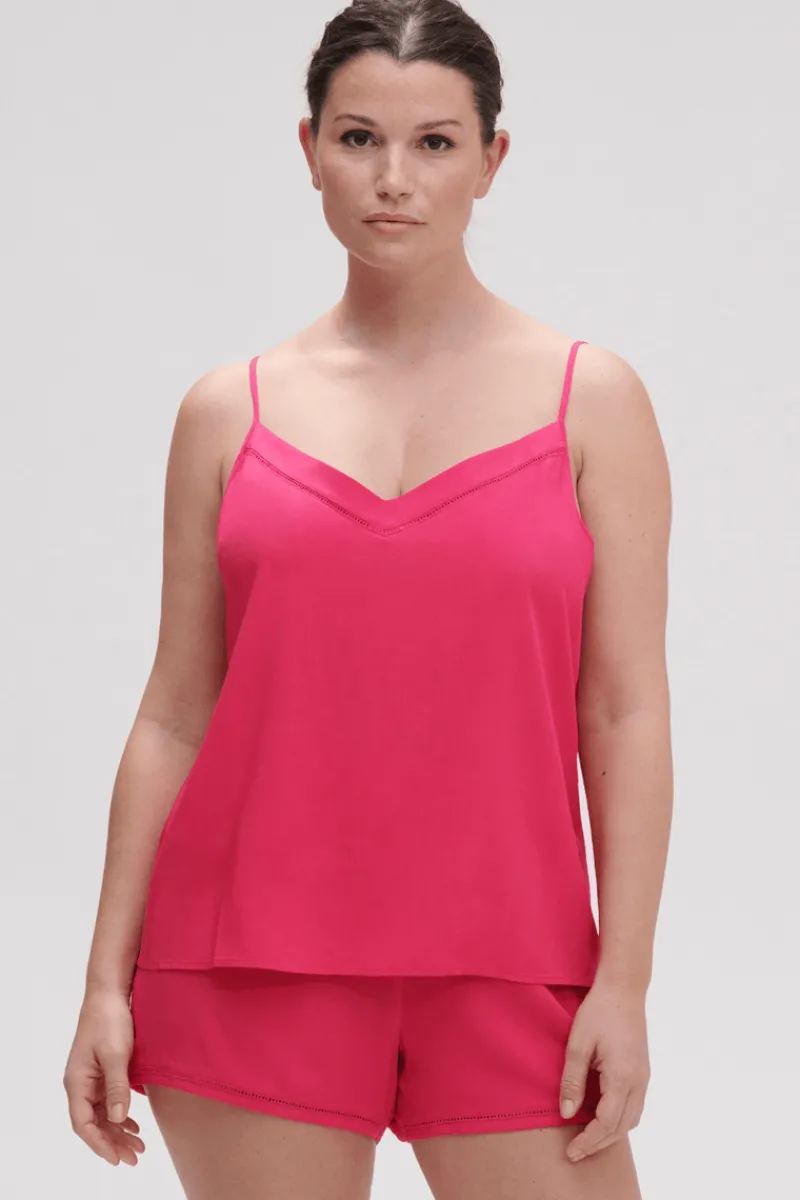 Pyjama Tops | Luxury French Lingerie>Simone Pérèle Songe Top PitayaPink