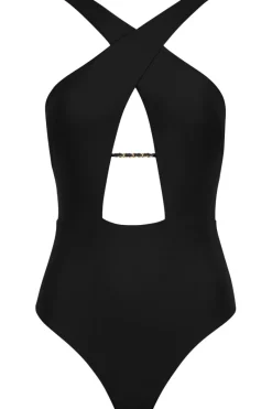 Swimsuits | Sexy Lingerie>Aubade Sparkling Treasure One-Piece Swimsuit Black