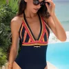 Swimsuits | Sexy Lingerie>Lise Charmel Splendeur Regate Halter Swimsuit RegateSporty