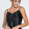 Silk Nightwear | Pyjama Tops>Lise Charmel Splendeur Soie Camisole in Black