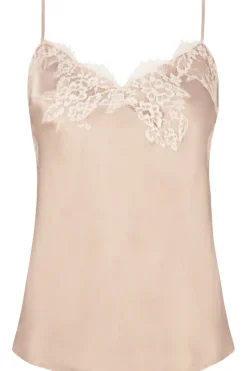 Silk Nightwear | Pyjama Tops>Lise Charmel Splendeur Soie Camisole in Gold
