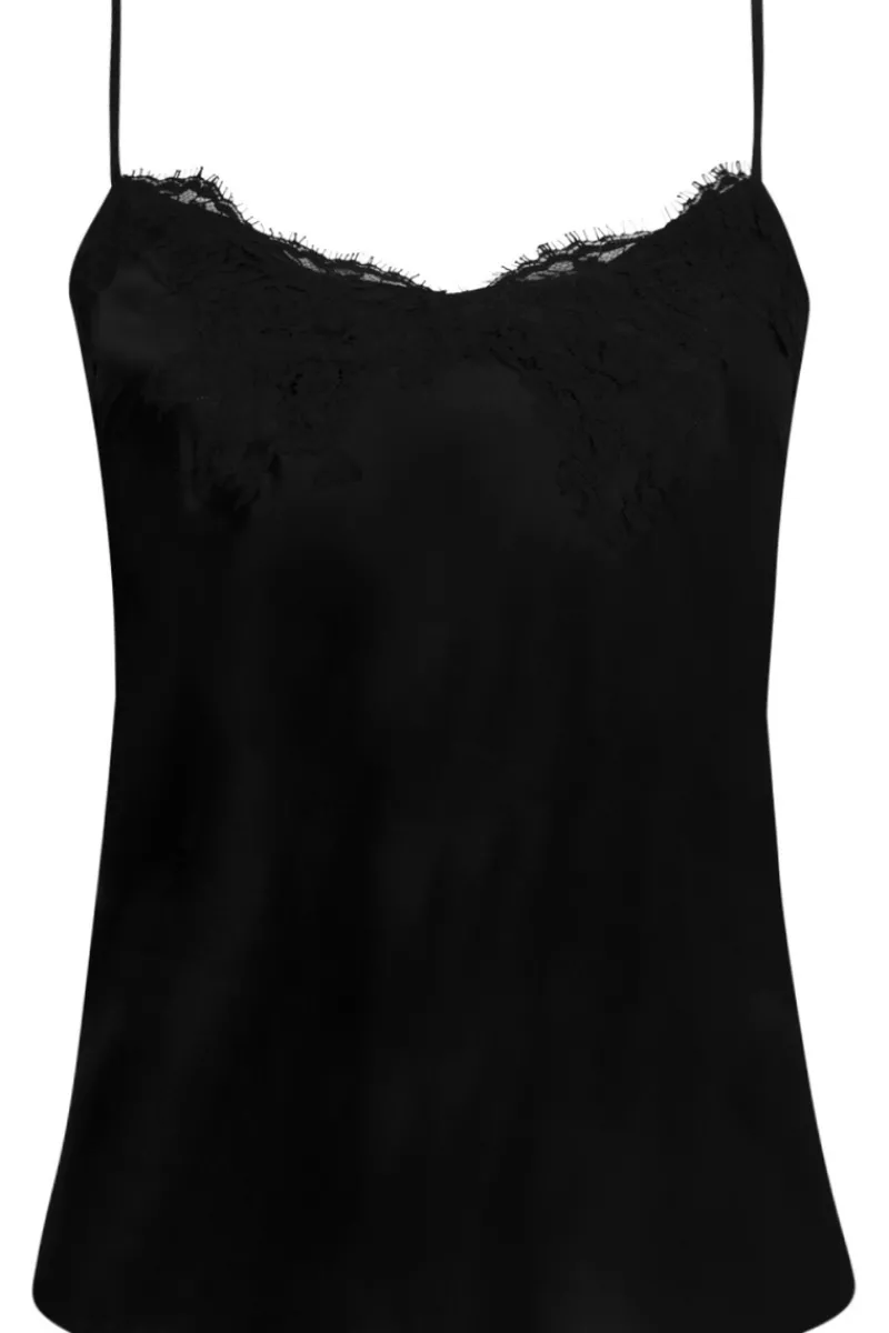 Silk Nightwear | Pyjama Tops>Lise Charmel Splendeur Soie Camisole in Black