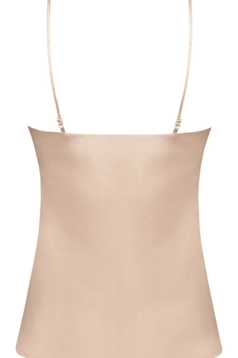 Silk Nightwear | Pyjama Tops>Lise Charmel Splendeur Soie Camisole in Gold