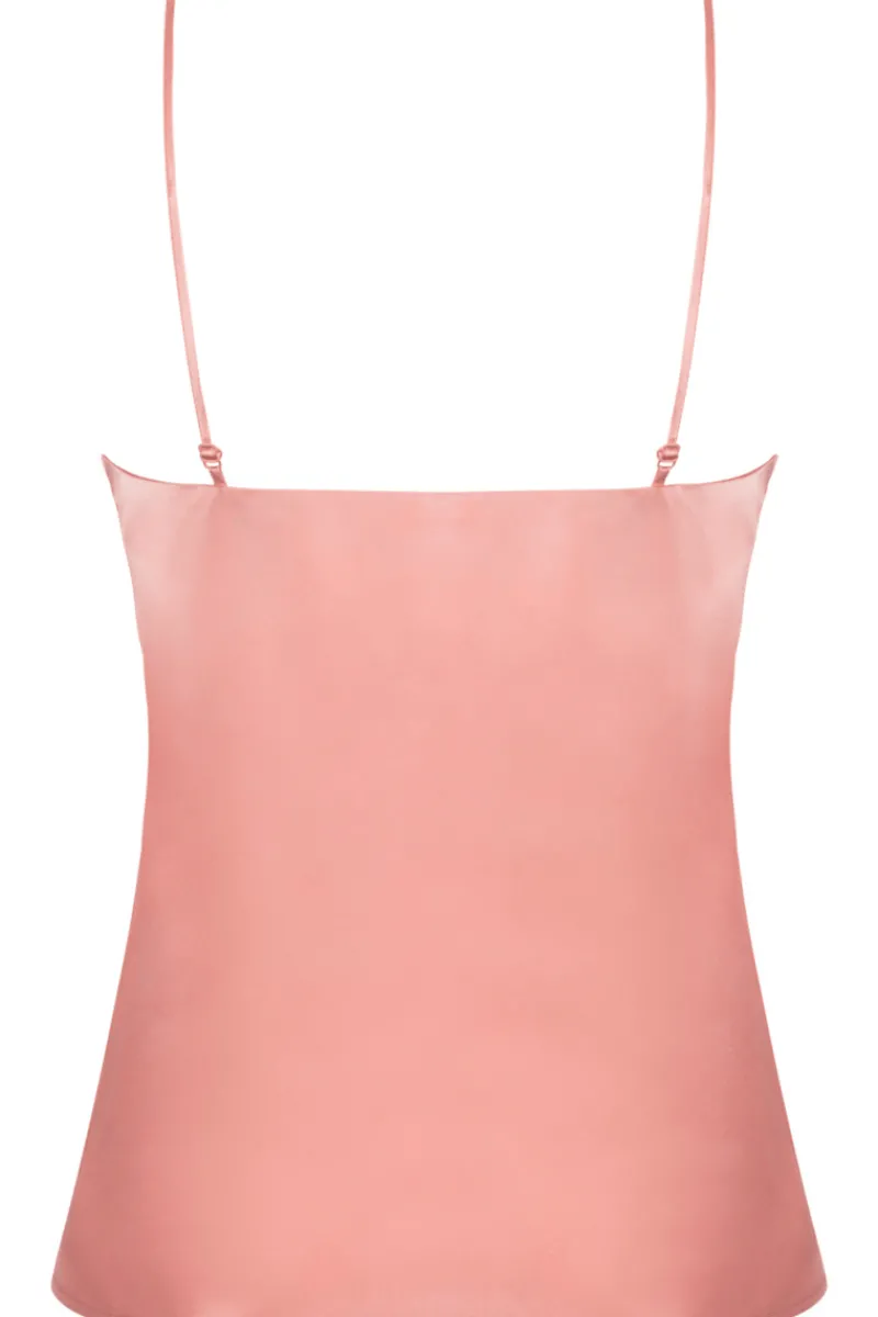 Silk Nightwear | Pyjama Tops>Lise Charmel Splendeur Soie Camisole in Rose