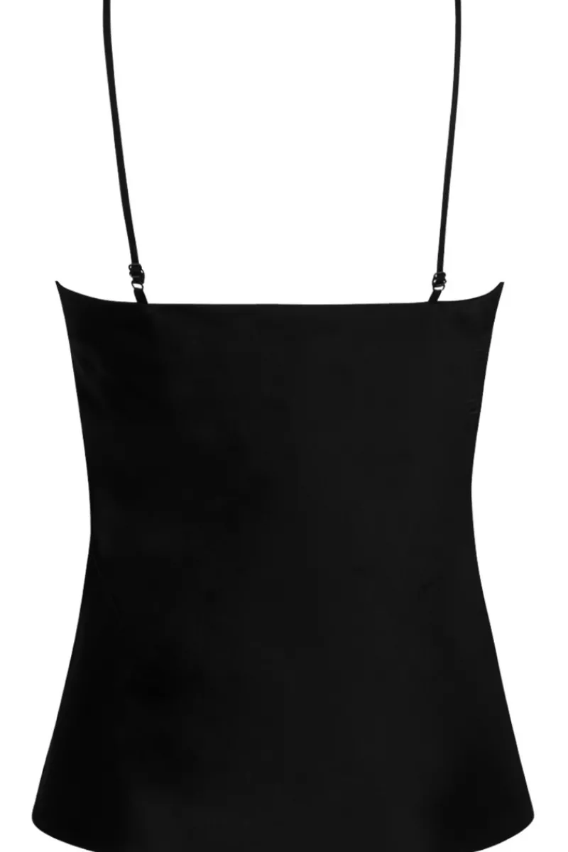 Silk Nightwear | Pyjama Tops>Lise Charmel Splendeur Soie Camisole in Black