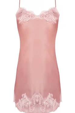 Silk Nightwear | Nighties, Babydolls & Chemises>Lise Charmel Splendeur Soie Silk Night Dress in Rose, Size L (UK 14)