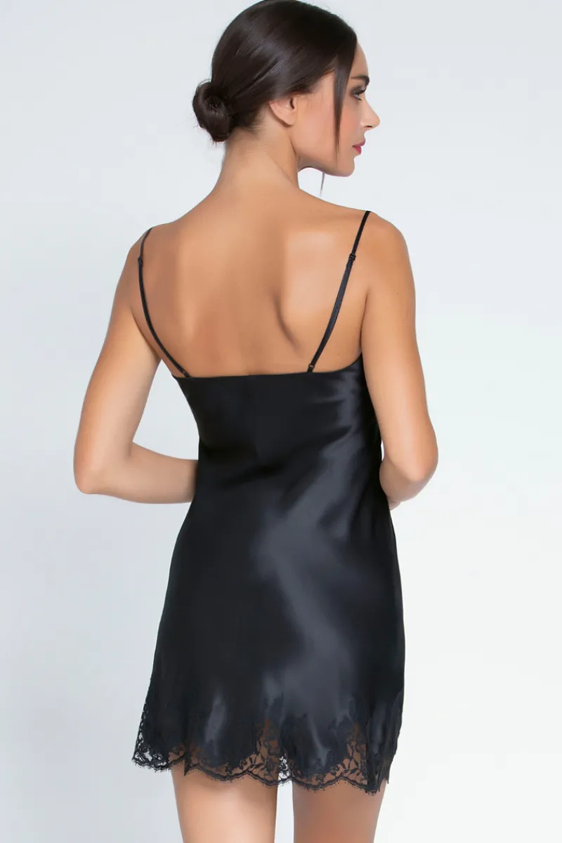 Silk Nightwear | Nighties, Babydolls & Chemises>Lise Charmel Splendeur Soie Silk Night Dress in Black