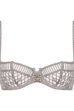 Sexy Lingerie | Luxury French Lingerie>Aubade Stardust Dream Half Cup Bra CosmosSilver