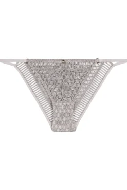 Sexy Lingerie | Luxury French Lingerie>Aubade Stardust Dream Mini Coeur Brief CosmosSilver