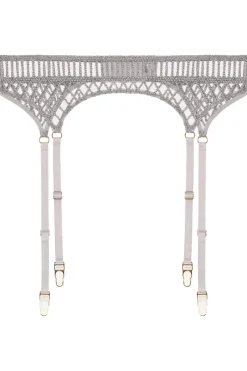 Sexy Lingerie | Luxury French Lingerie>Aubade Stardust Dream Suspender Belt CosmosSilver