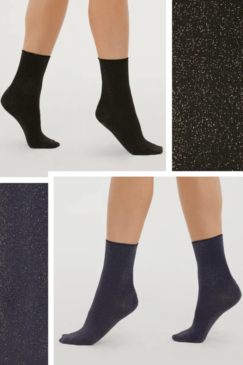 £30 And Under>Wolford Stardust Shiny Socks