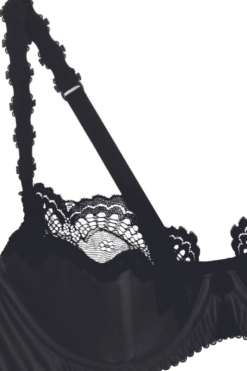 Balconette Bras & Demi Bras | Underwired Bras>Dita Von Teese Starlift Balconette Bra Black