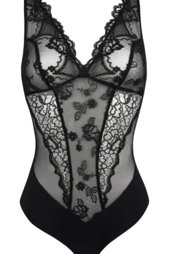 Luxury French Lingerie | Sexy Lingerie>Lise Charmel Sublime En Dentelle Bodysuit in Black