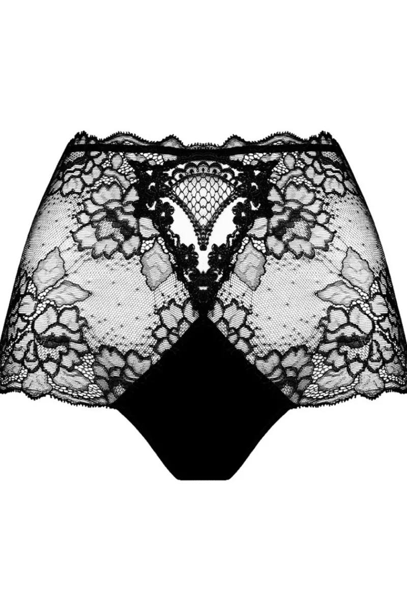 Sexy Lingerie | Luxury French Lingerie>Lise Charmel Sublime En Dentelle High Waist Shorty in Black