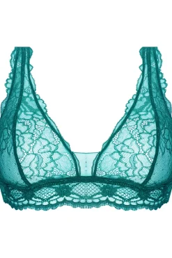 Mother's Day | Sexy Lingerie>Lise Charmel Sublime En Dentelle Wireless Triangle Bra in Green PrincessGreen