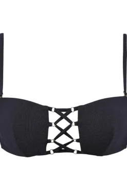 Sexy Lingerie | Luxury French Lingerie>Aubade Summer Glow Bandeau Bikini Top BlackSand