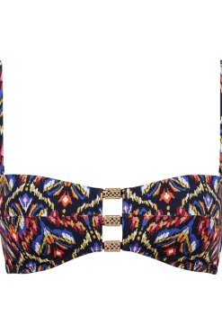 Luxury French Lingerie | Sexy Lingerie>Aubade Sunkissed Allure Bandeau Bikini Top Ikat