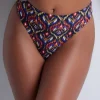 Sexy Lingerie | Luxury French Lingerie>Aubade Sunkissed Allure High Waist Bikini Bottom Ikat