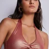 Sexy Lingerie | Luxury French Lingerie>Aubade Sunlight Glow Moulded Triangle Bikini Top Cuivre