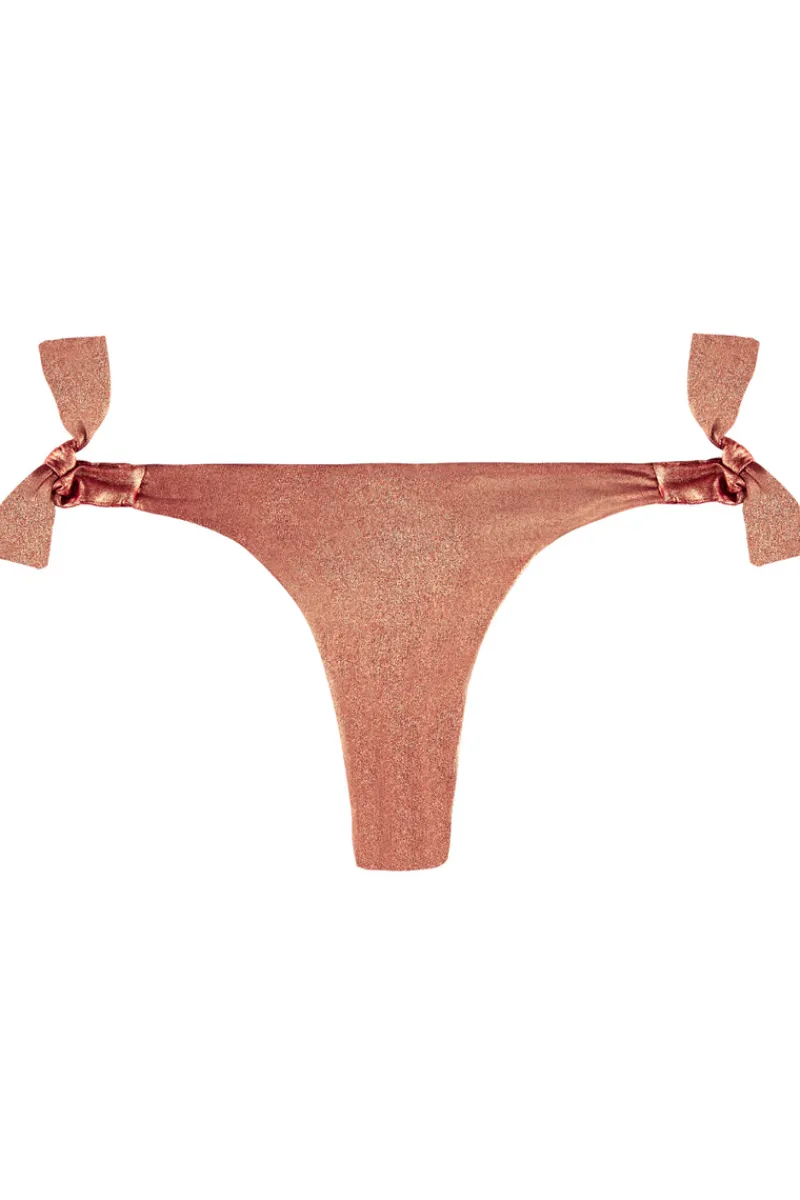 Sexy Lingerie | Luxury French Lingerie>Aubade Sunlight Glow Tanga Bikini Bottom Cuivre