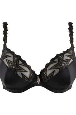 Luxury French Lingerie | Plunge Bras>Louisa Bracq Superstar Plunge Bra Black