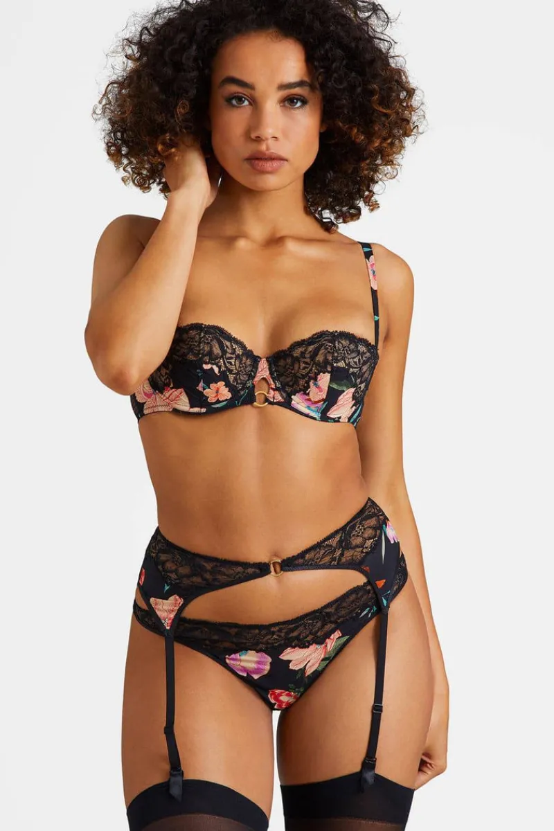Sexy Lingerie | Luxury French Lingerie>Aubade Sweet Folk Suspender Poetique