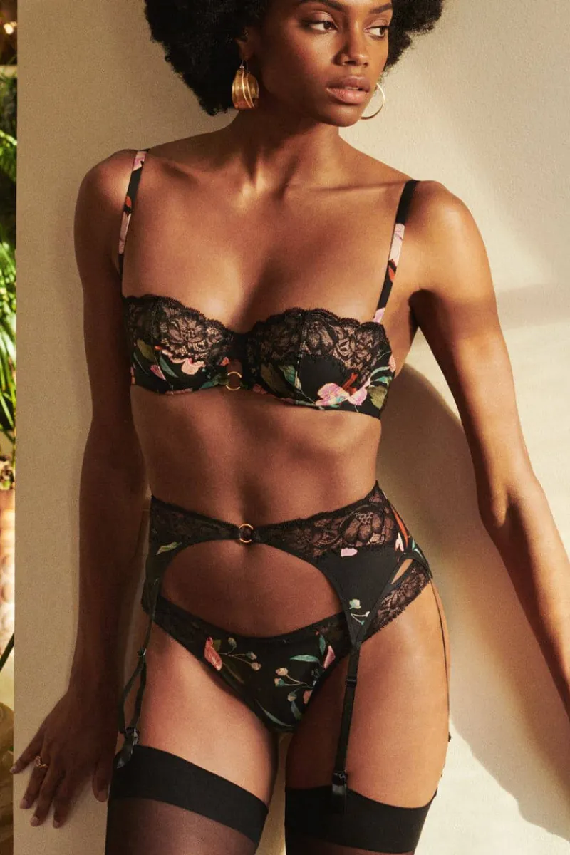 Sexy Lingerie | Luxury French Lingerie>Aubade Sweet Folk Suspender Poetique