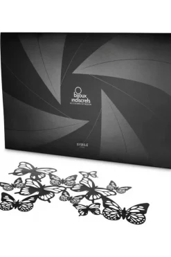 Masks & Blindfolds | Pleasure>Bijoux Indiscrets Sybille Vinyl Butterfly Mask Black