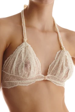Bridal & Honeymoon Lingerie | Sexy Lingerie>Bracli Sydney Daisy Pearl Bra in Ivory