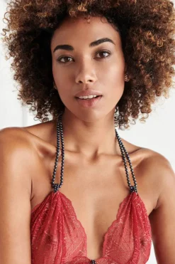 Red Lingerie | Sexy Lingerie>Bracli Sydney Dark Pearl Bra Red
