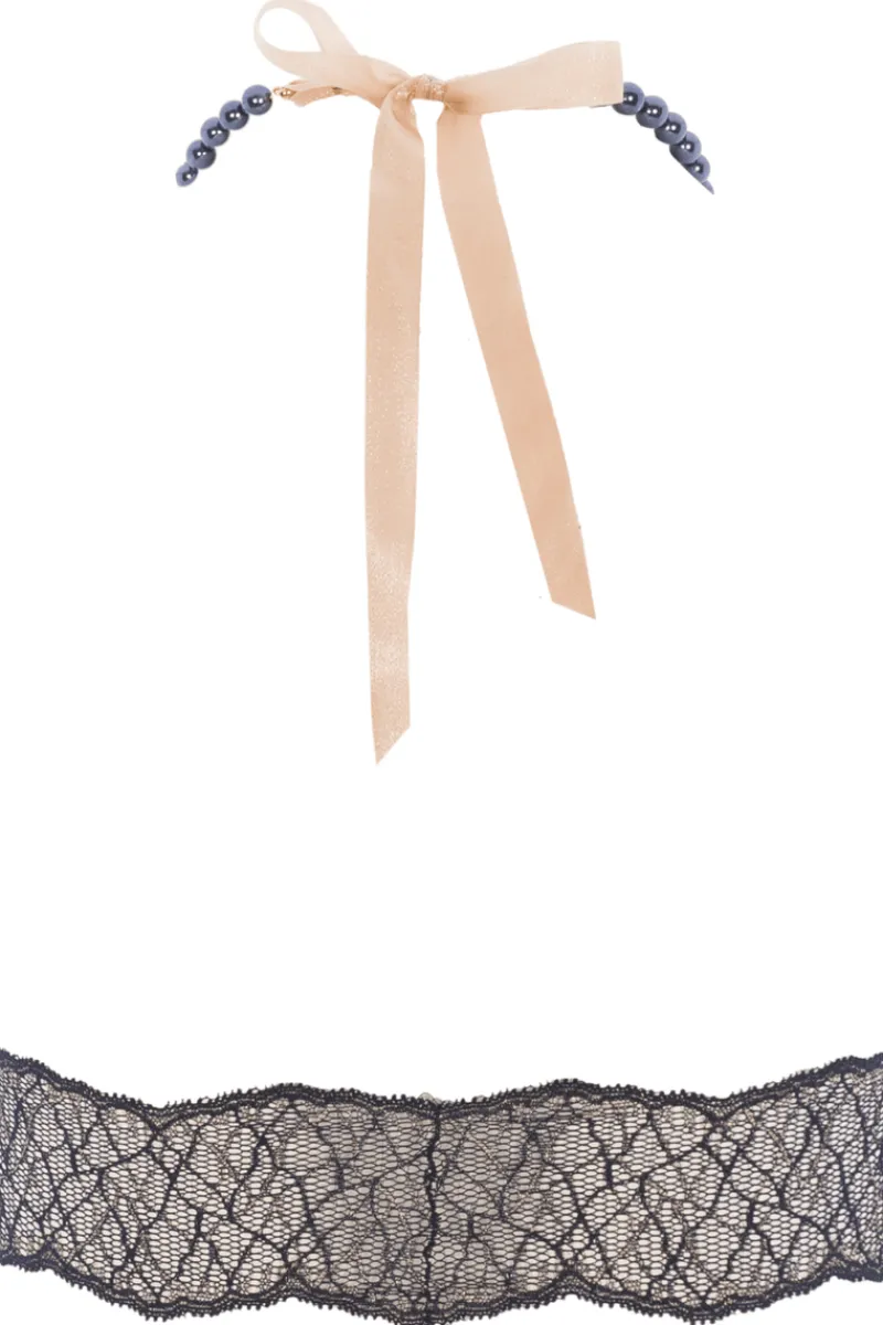 Sexy Lingerie | Halterneck Bras>Bracli Sydney Dark Pearl Bralette Black