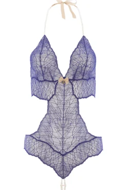 Pearl Thong Bodysuits | Sexy Lingerie>Bracli Sydney Double Pearl Body Blue, Size L