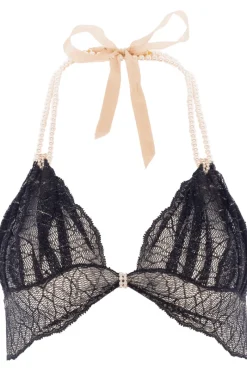 Sexy Lingerie | Halterneck Bras>Bracli Sydney Pearl Bra Black